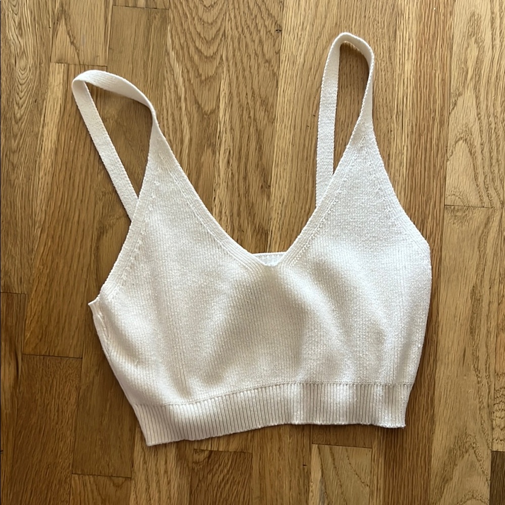 Design History Cream Knit Tank Top